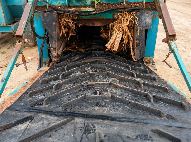 Proceso de reparación de banda transportadora